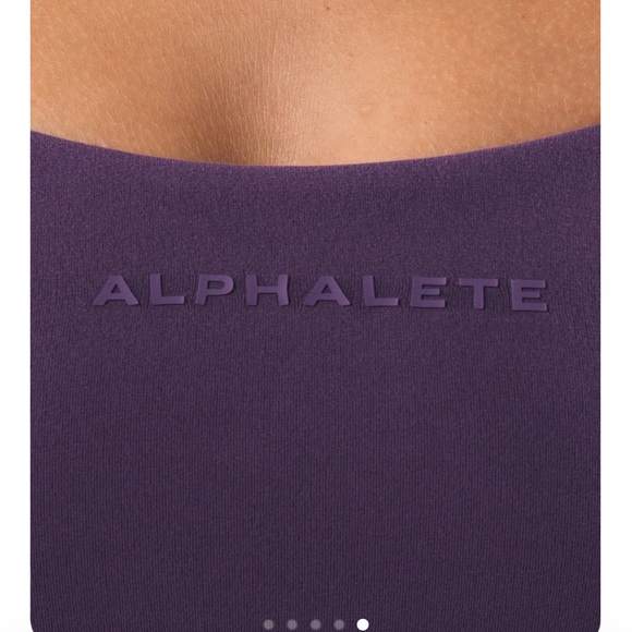 Alphalete AURA STRAPPY LONGLINE BRA. Size small. Aster purple. - Picture 3 of 7